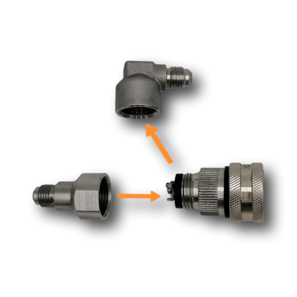 Ball Lock Disconnect | Steel MFL Thread | Black Liquid – iKegger | Mini keg systems, homebrew gear, cocktails on tap, and beer growlers