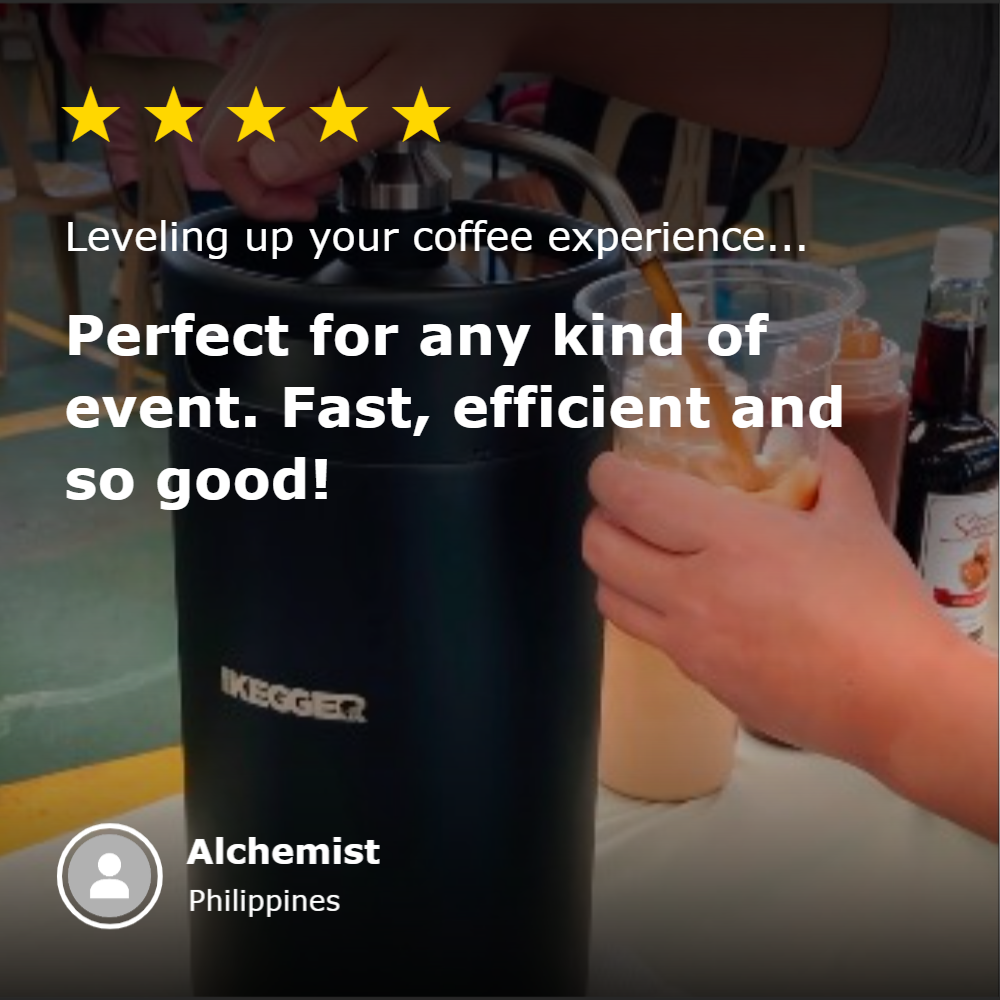 ikegger mini keg for events review "perfect for any kind of event. Fast, efficient and so good!"